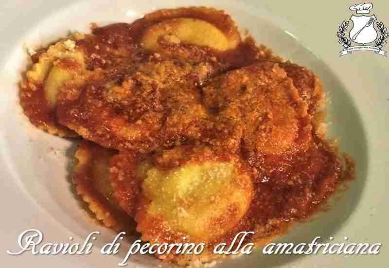 Ravioli di pecorino alla amatriciana