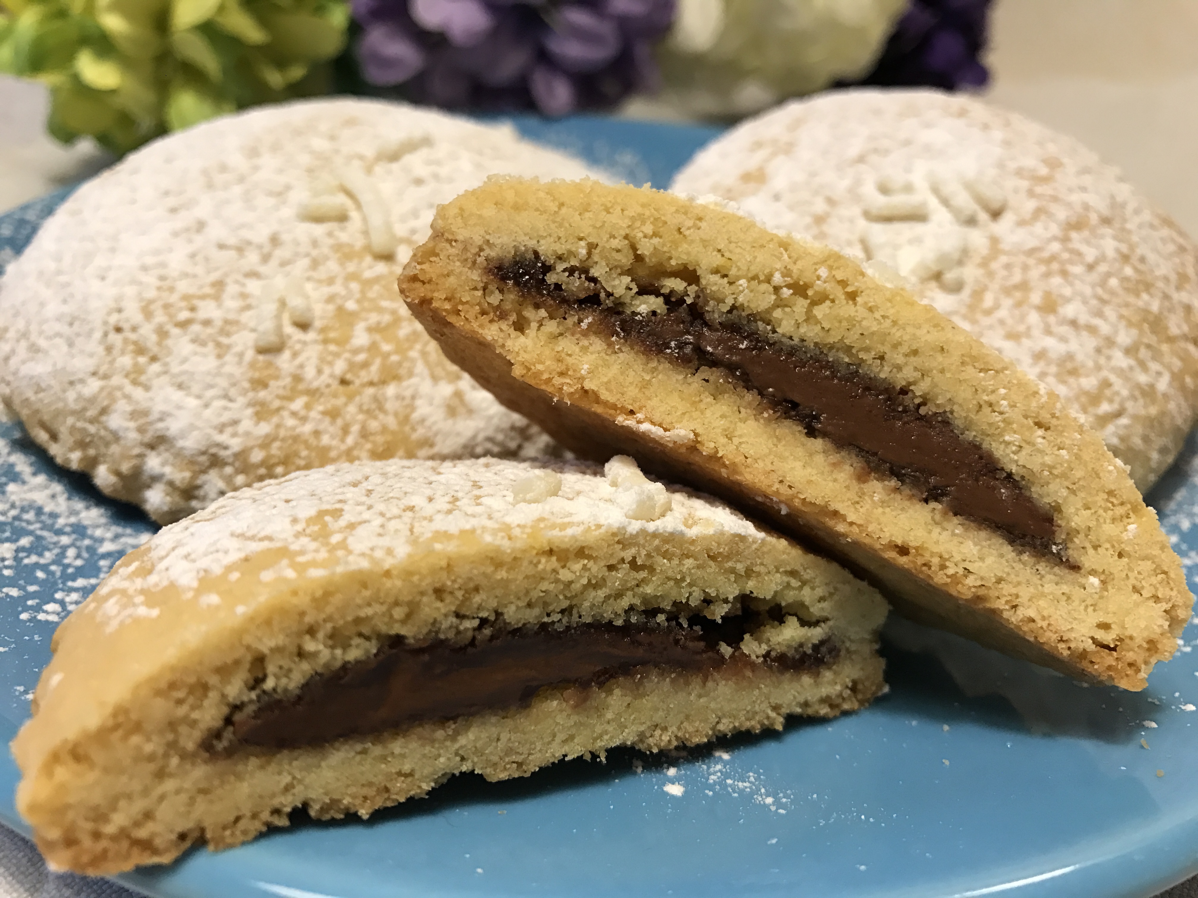 Ravioli dolci al forno con nutella