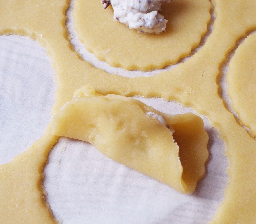Ravioli dolci al forno
