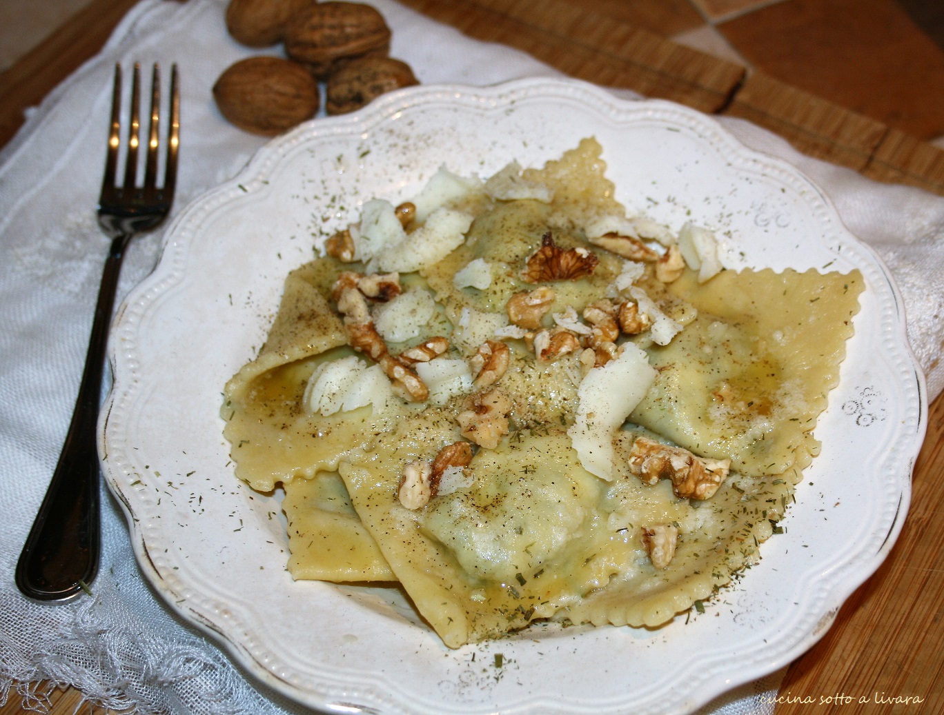 Ravioli maremmani per quando la ricotta non si puo’ buttare