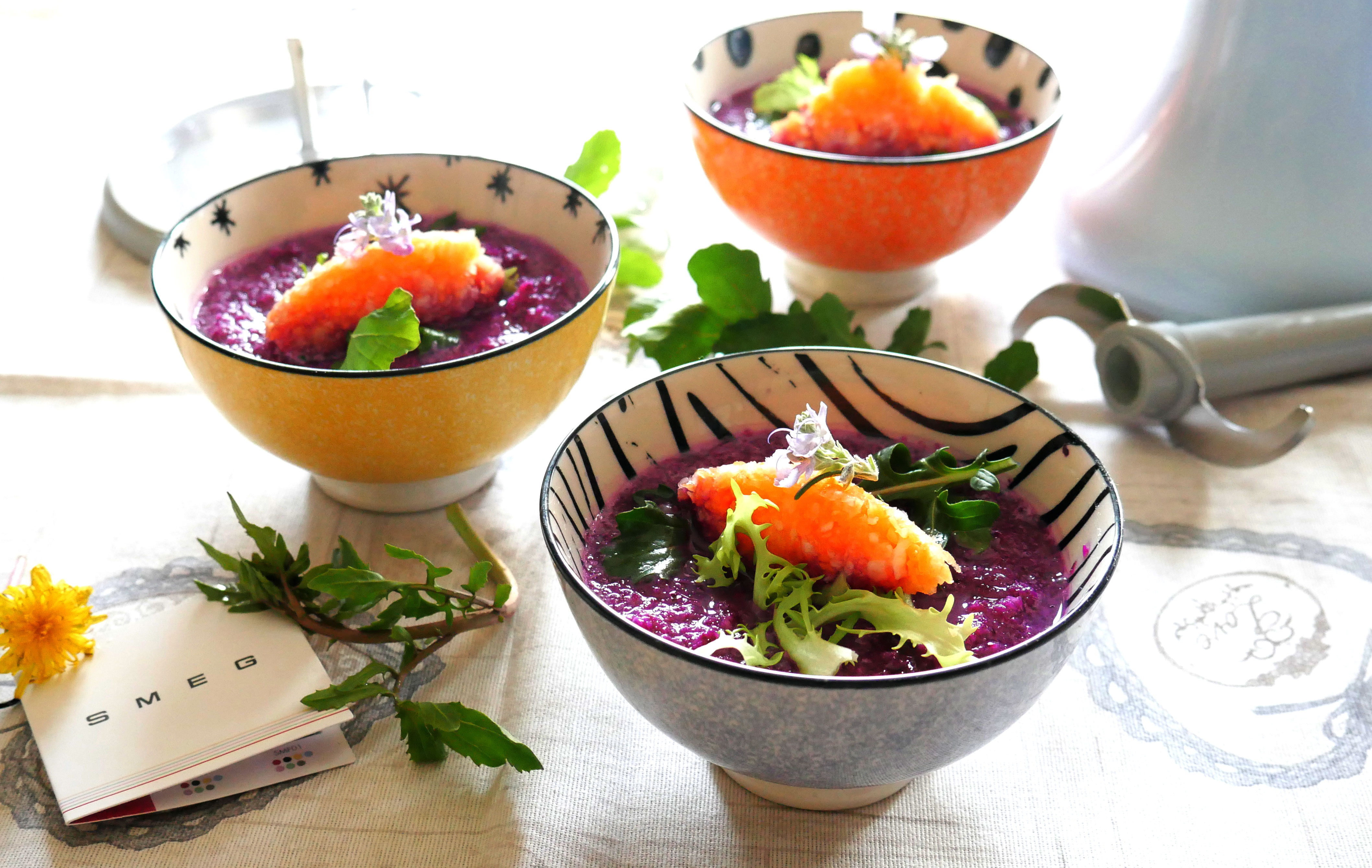 Raw food: crema a crudo di cavolo cappuccio viola!