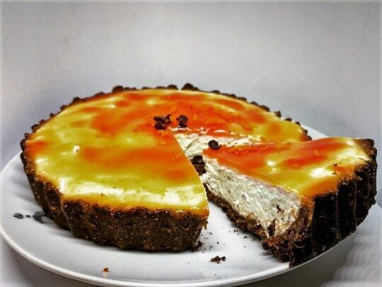 Red orange cheescake