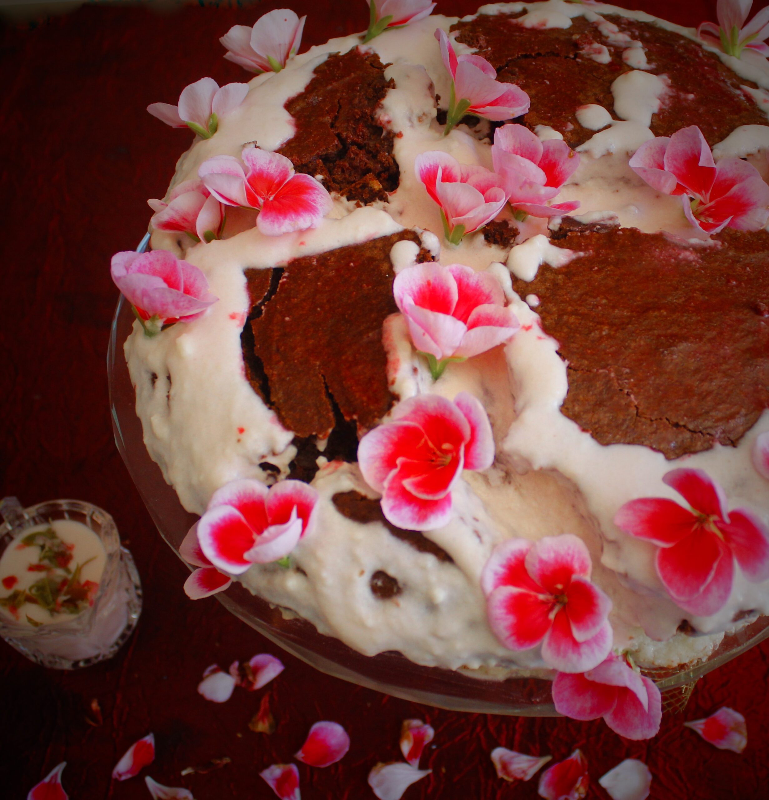 Red velvet cake alla crema al geranio- senza lattosio e senza glutine (stati uniti)