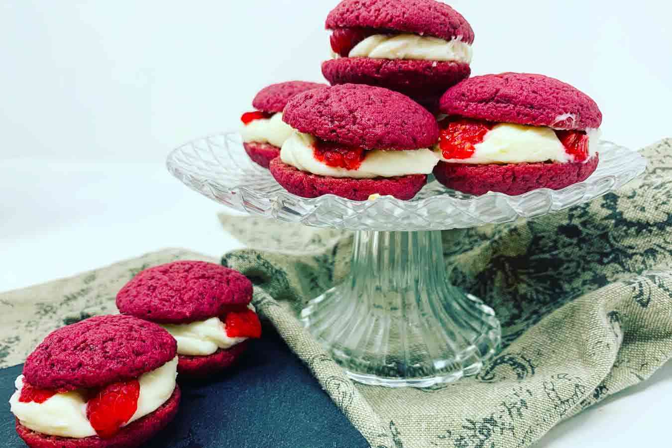 Red velvet whoopies