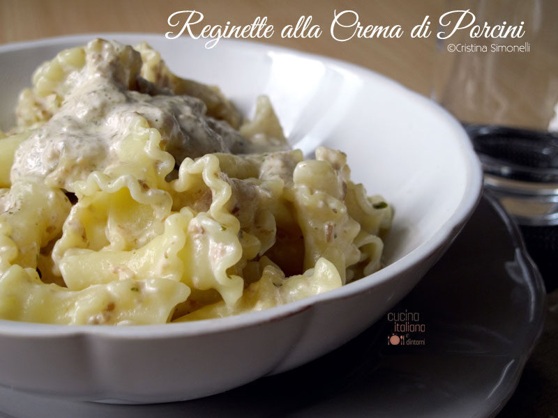Reginette alla crema di funghi porcini e mascarpone