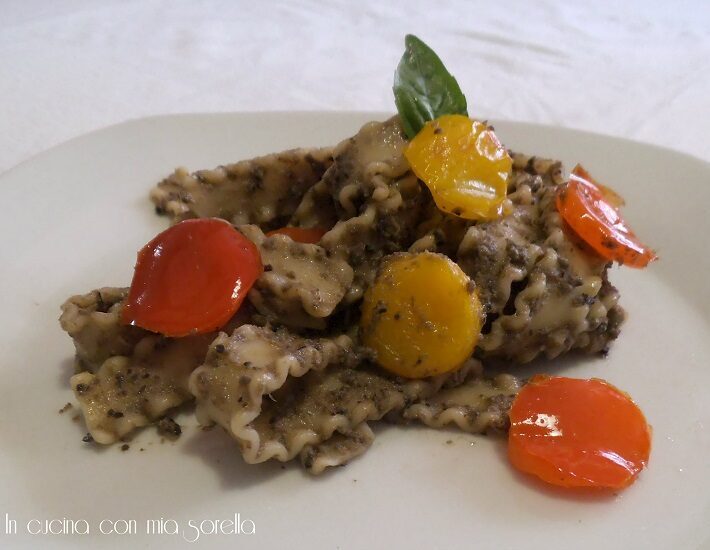 Reginette fredde al pesto di olive