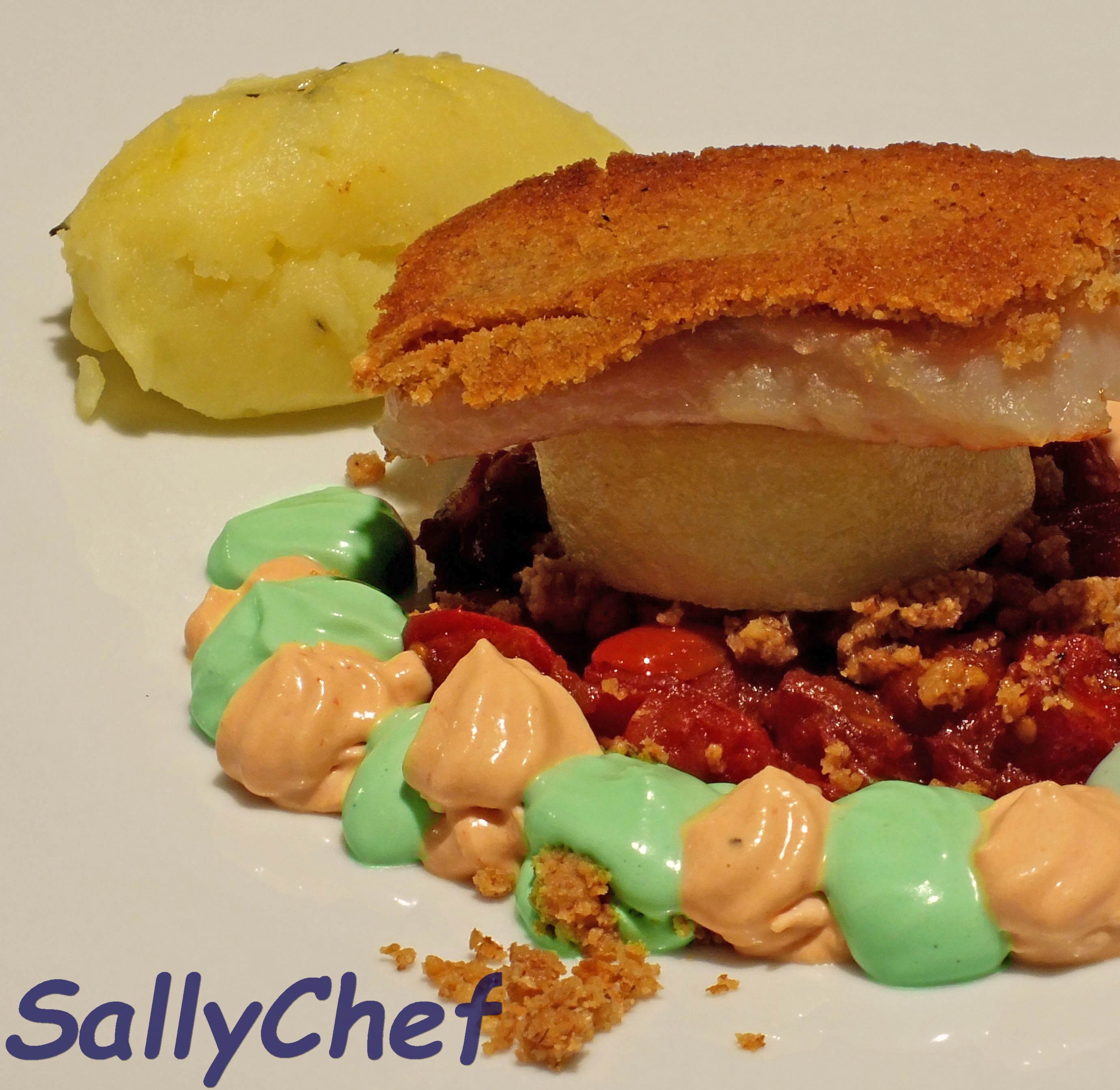 Ricciola al crumble di parmigiano, generosi sapori