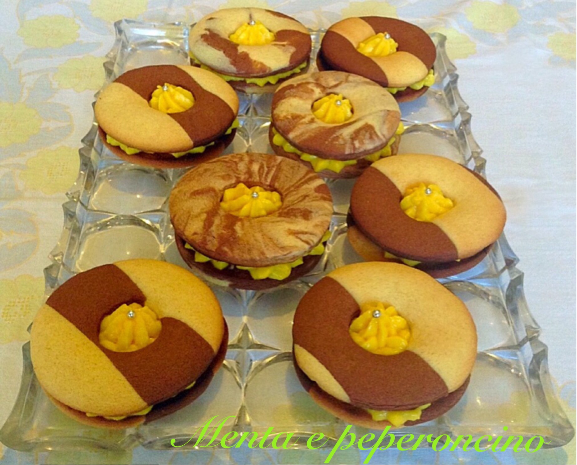 Ricetta biscotti occhio di bue variegati