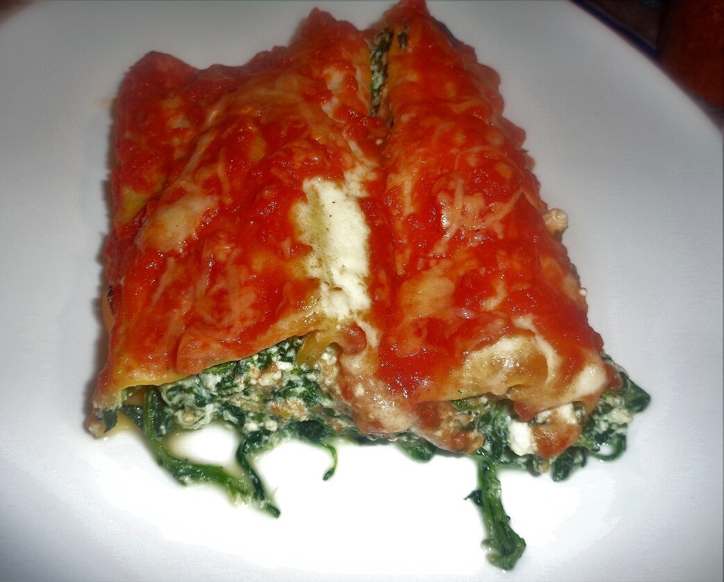 Ricetta – cannelloni di lasagne con spinaci e ricotta