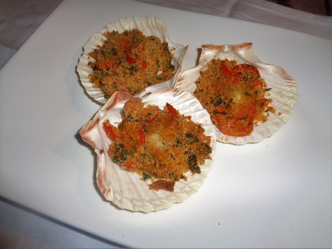 Ricetta – capesante gratinate