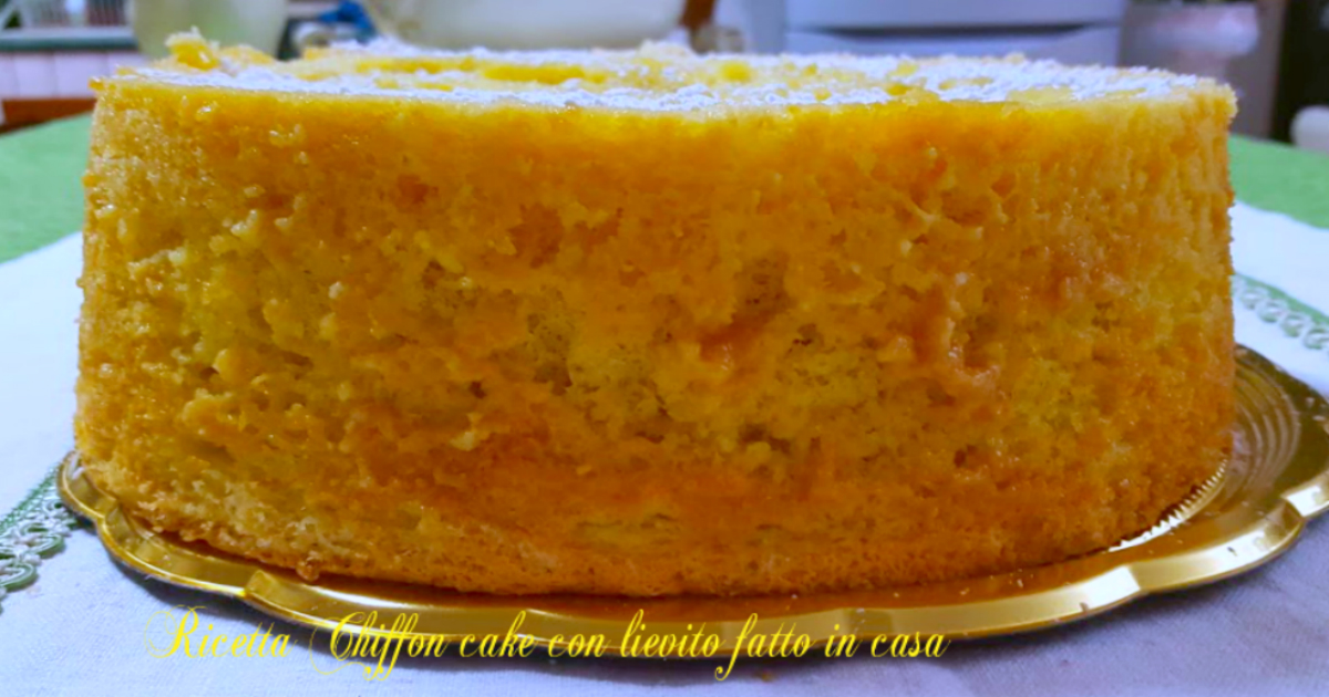 Ricetta Chiffon cake con lievito fatto in casa