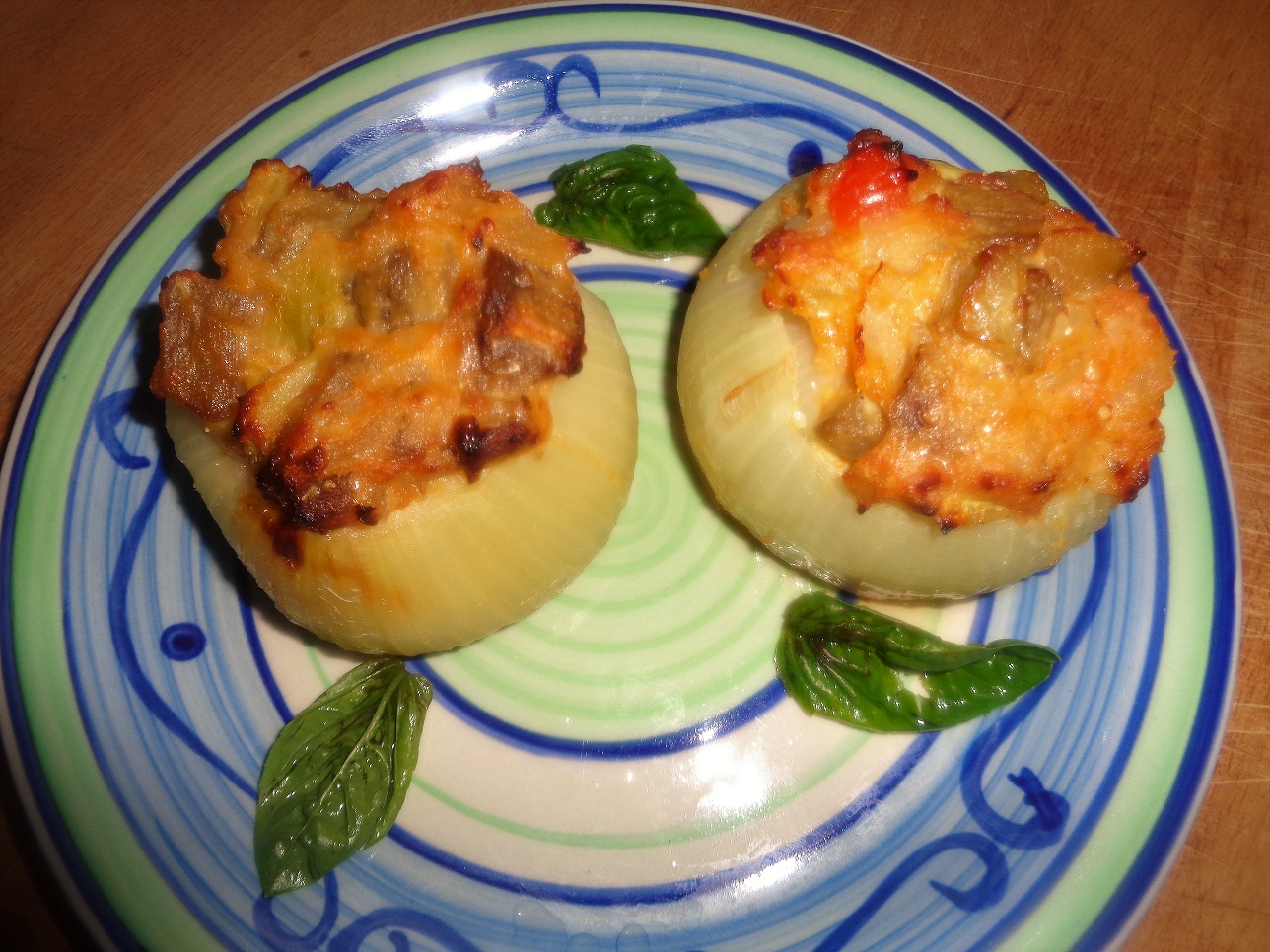 Ricetta – cipolle ripiene con zucchina e melanzana