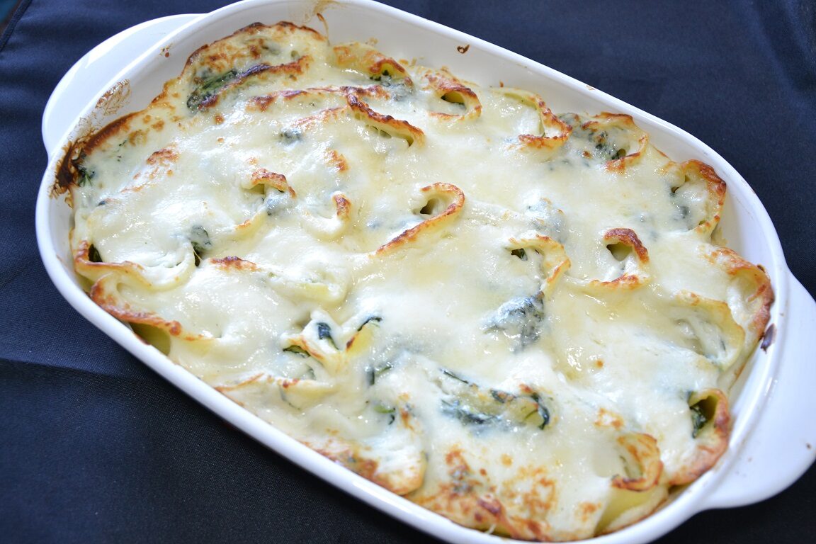 Ricetta- conchiglioni ripieni con spinaci e ricotta