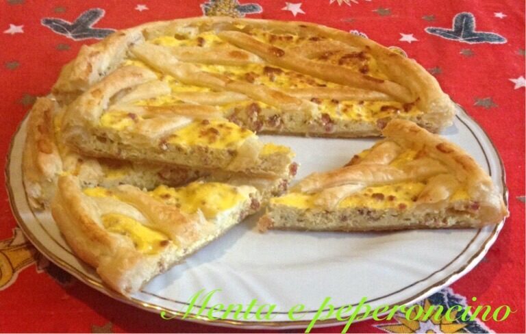 Ricetta crostata rustica con ricotta e salame