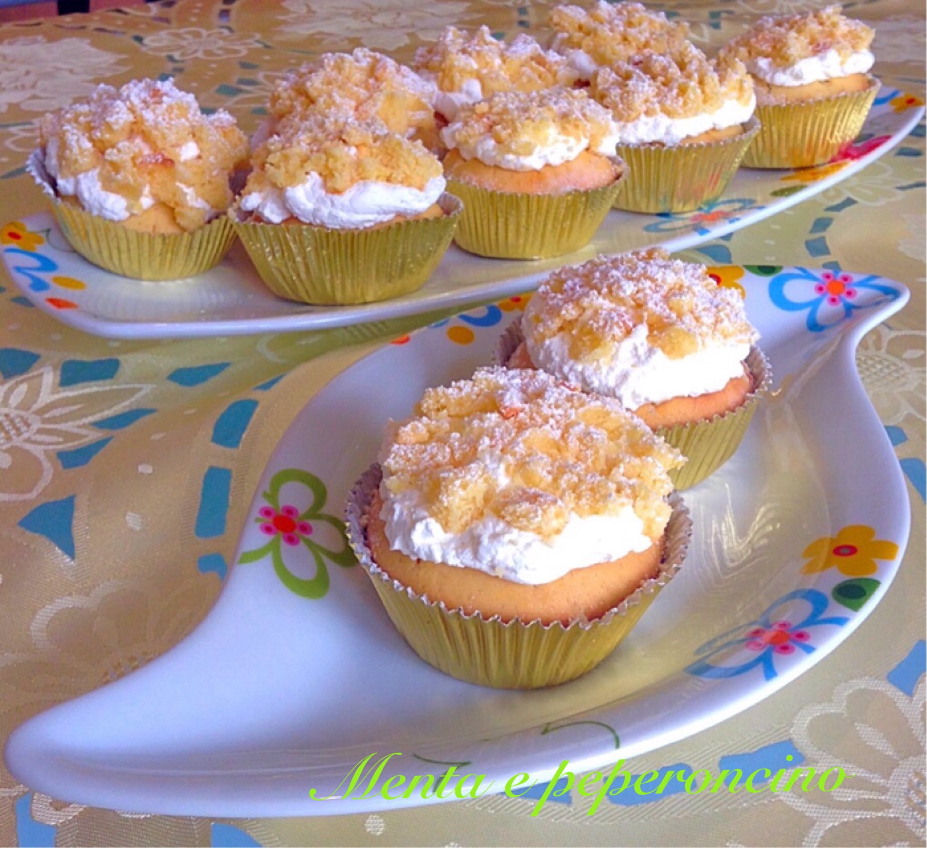Ricetta cupcake mimosa al limone con panna