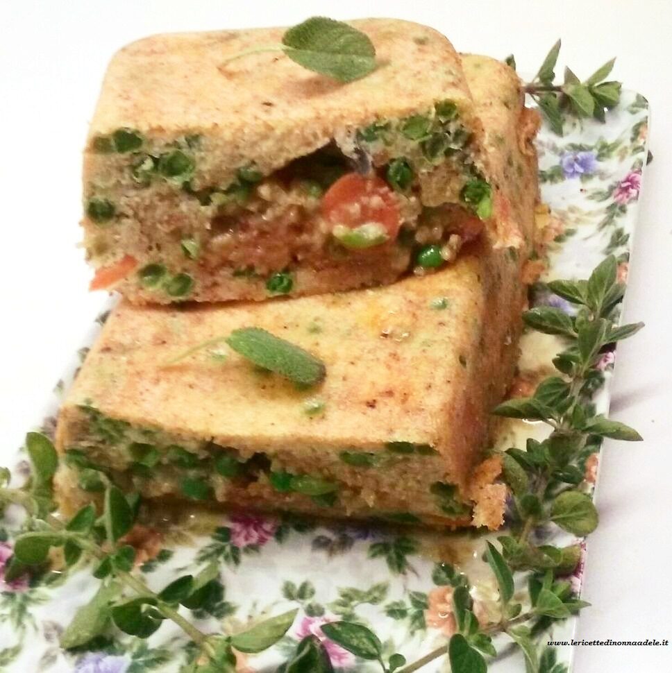Ricetta dello sformatino di piselli