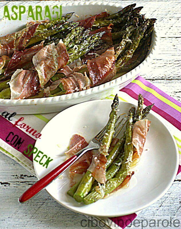 Ricetta di asparagi al forno con speck