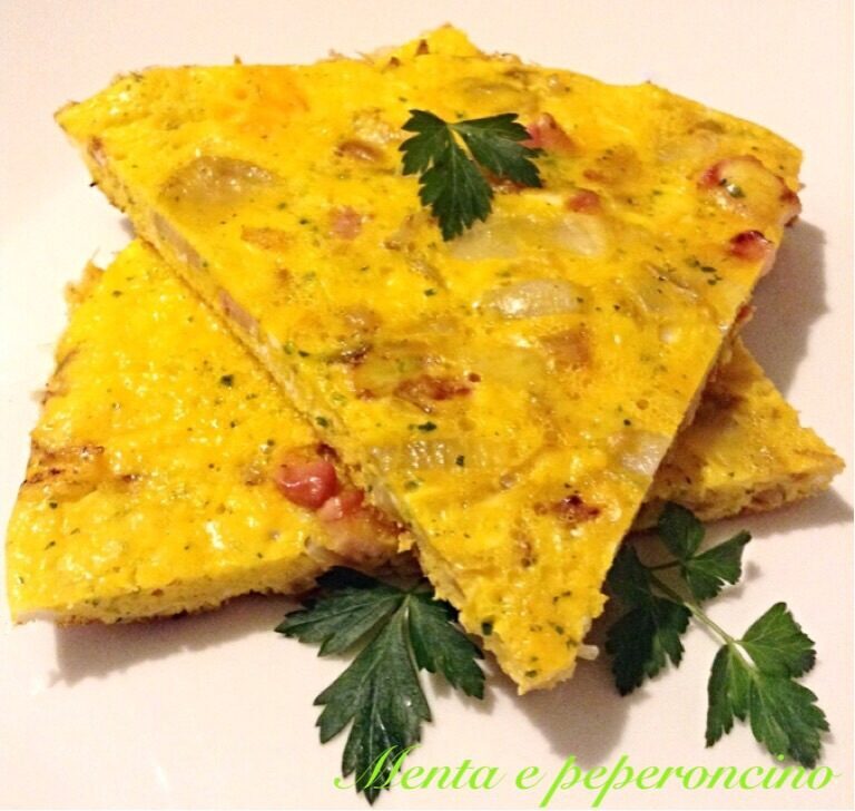 Ricetta frittata con indivia belga e pancetta