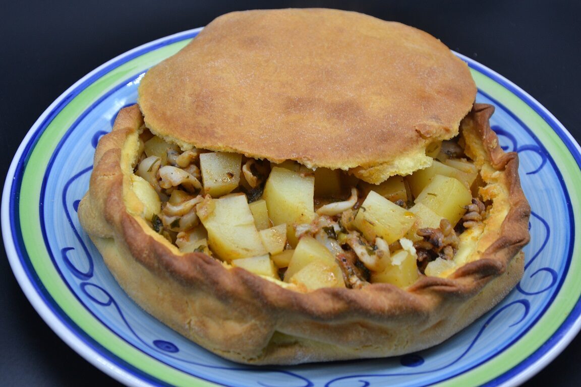 Ricetta – impanata con seppioline e patate