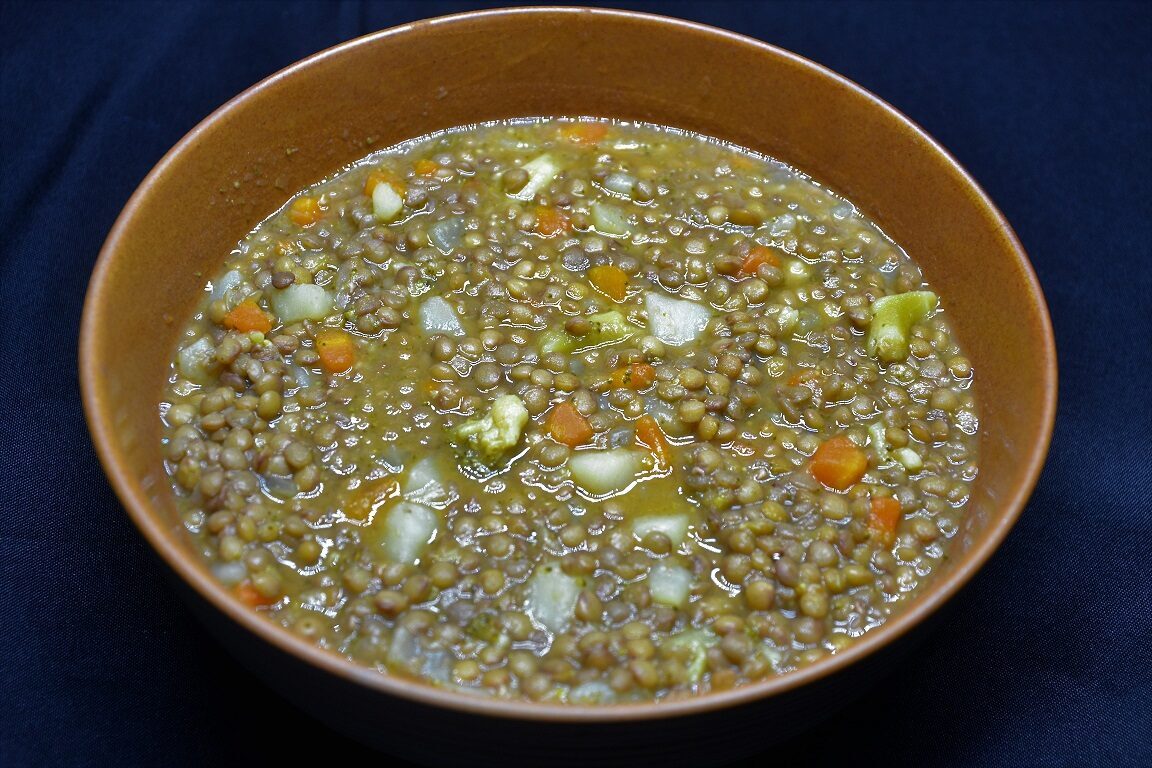 Ricetta – lenticchie secche con verdure