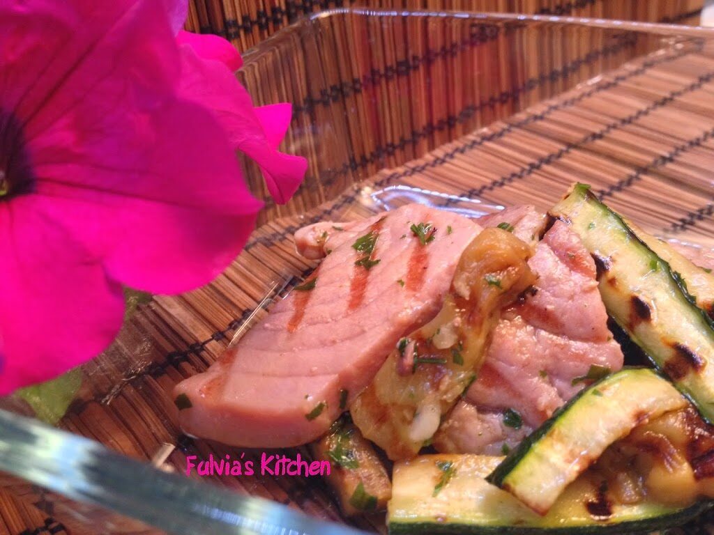 Ricetta light: tonno in insalata con verdure grigliate