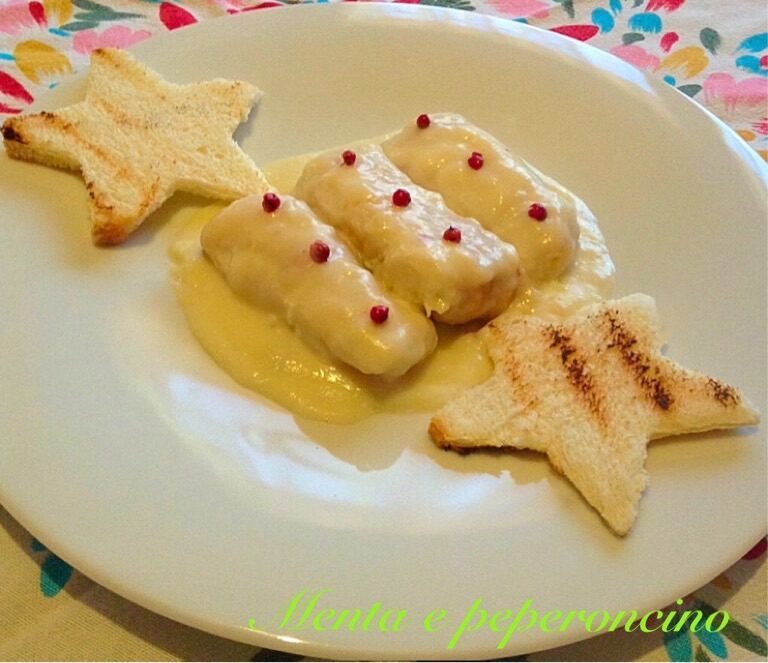Ricetta merluzzo con besciamella aromatizzata al pepe rosa