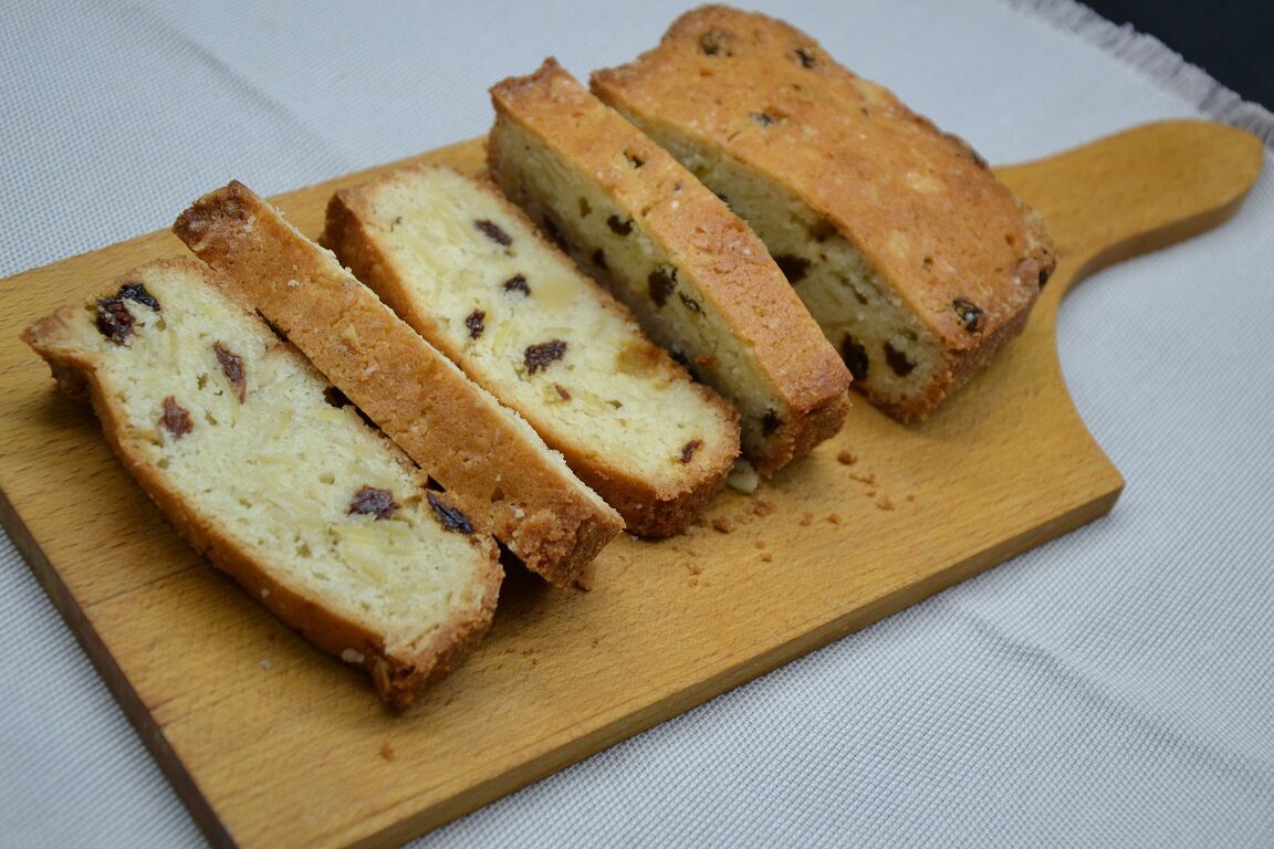 Ricetta – pan dolce con mandorle e uvetta