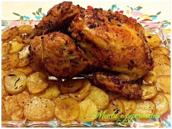Ricetta pollo arrosto con patate