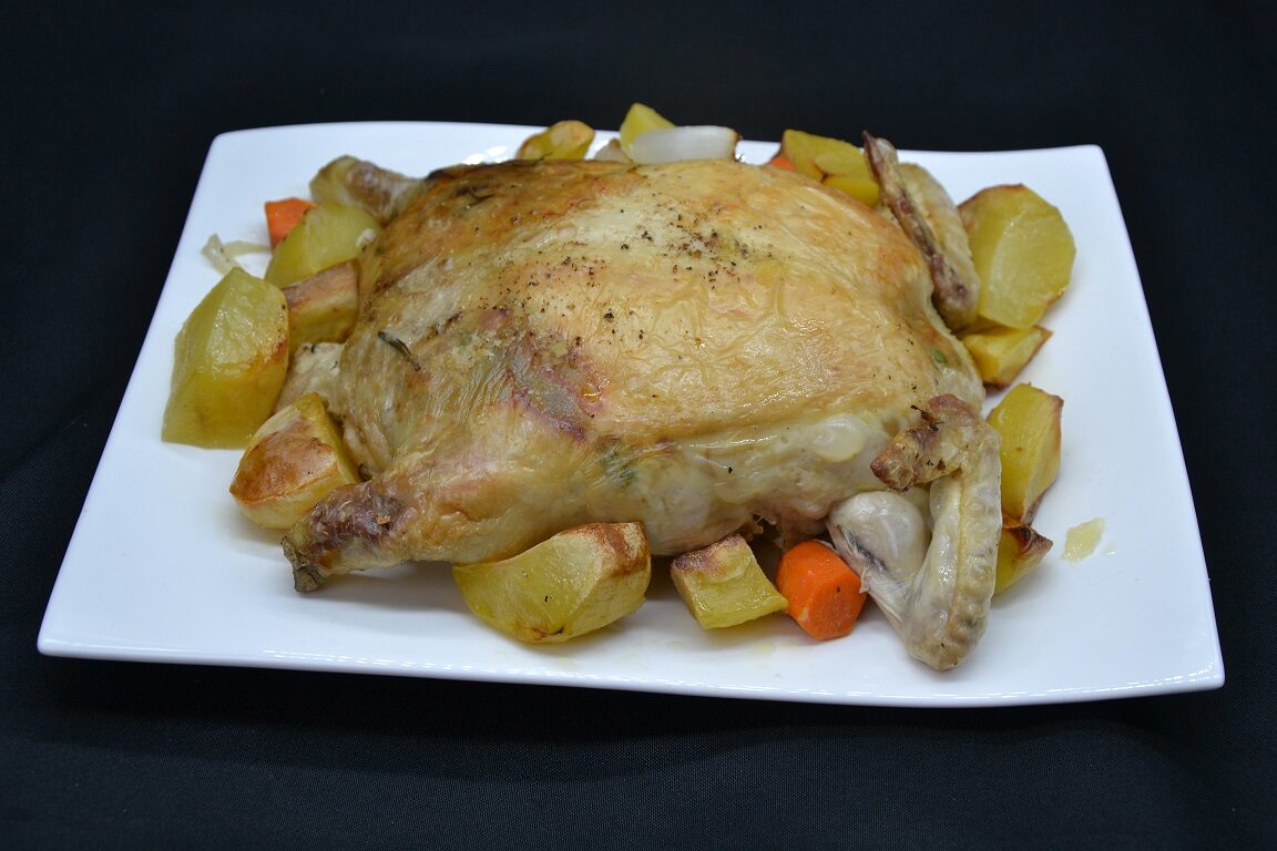 Ricetta – pollo ripieno con ventrigli e fegatini
