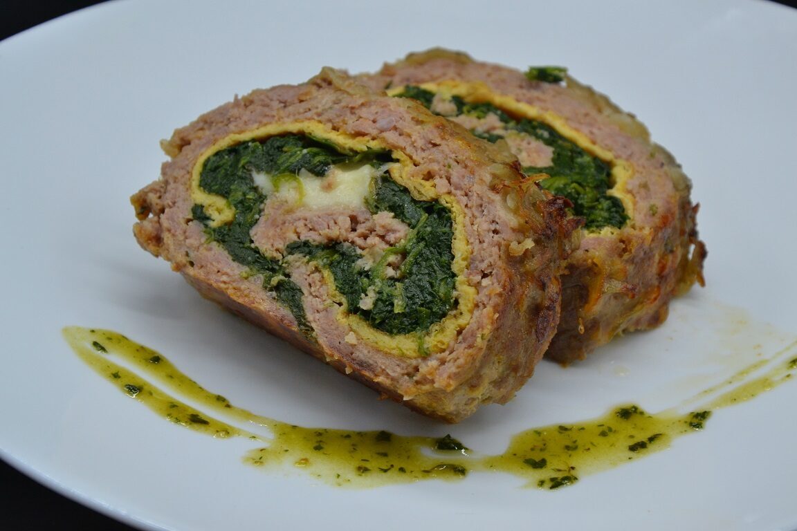 Ricetta – polpettone con spinaci e frittatina
