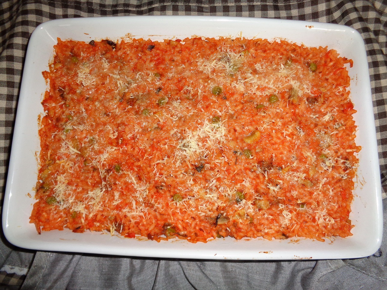 Ricetta – riso al forno con funghi e salsiccia