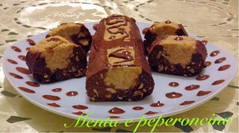 Ricetta salame ai tre cioccolati con arachidi