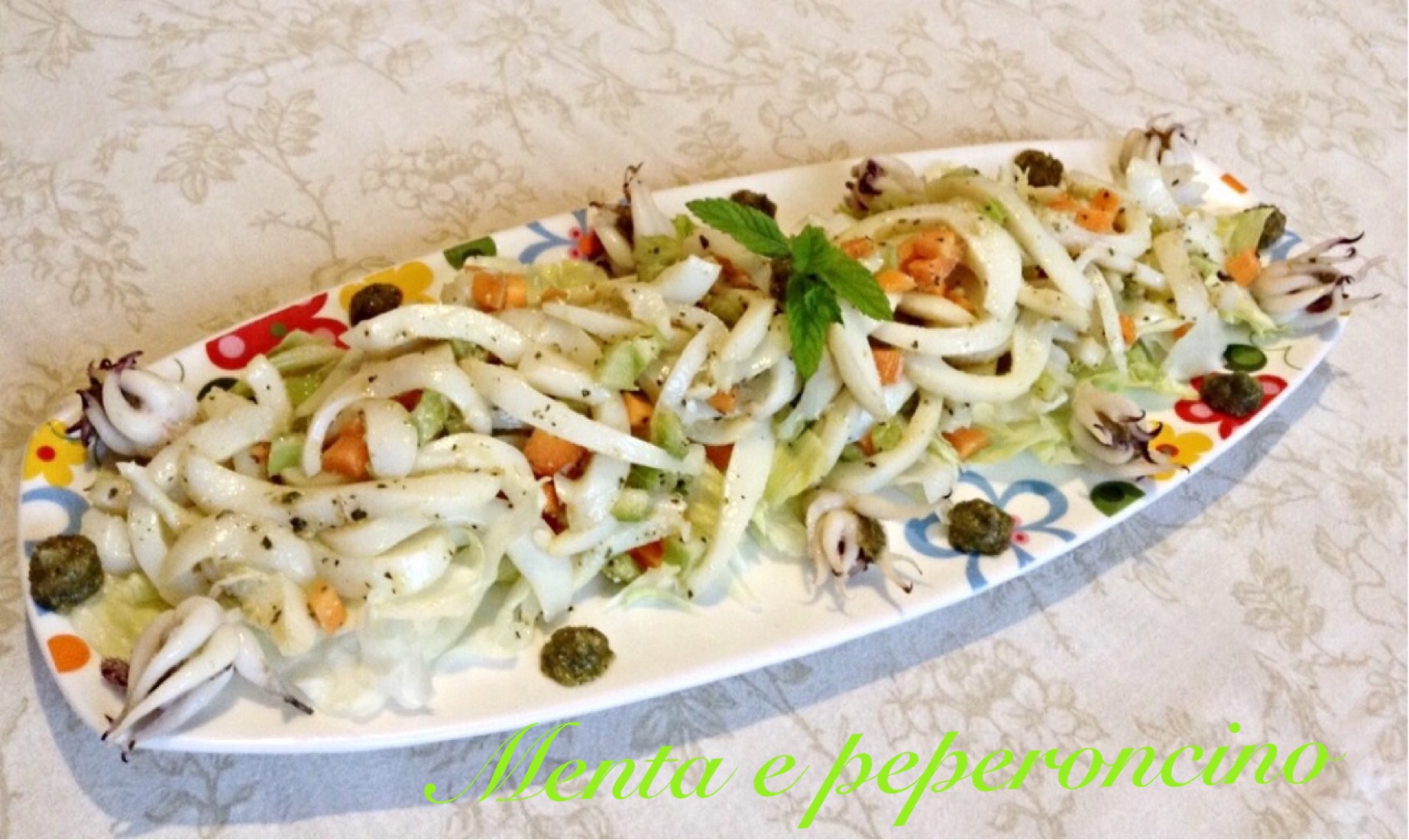 Ricetta seppie con pesto di menta alle nocciole