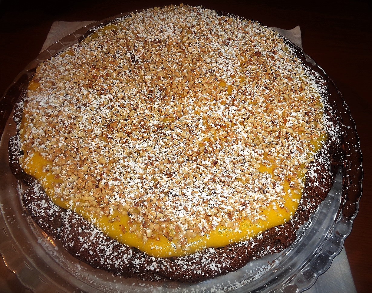 Ricetta – torta di pere e cioccolato con crema pasticcera