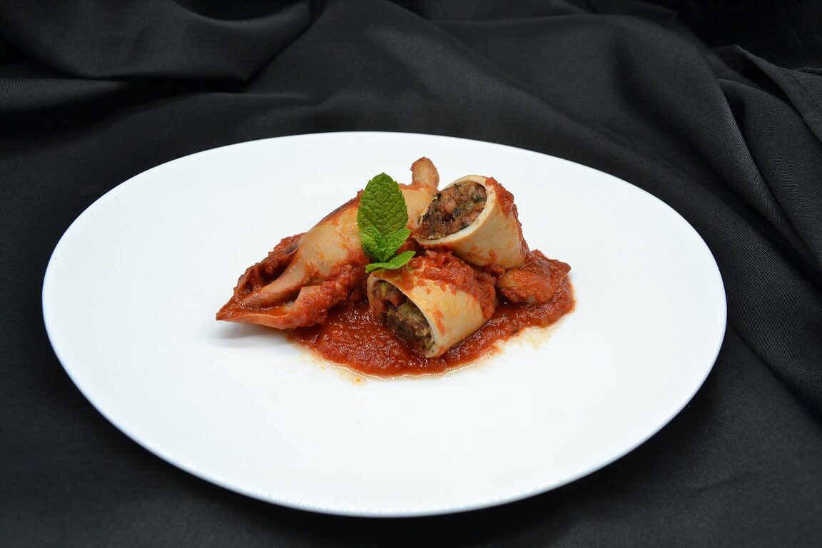 Ricetta – totani ripieni in salsa di pomodoro