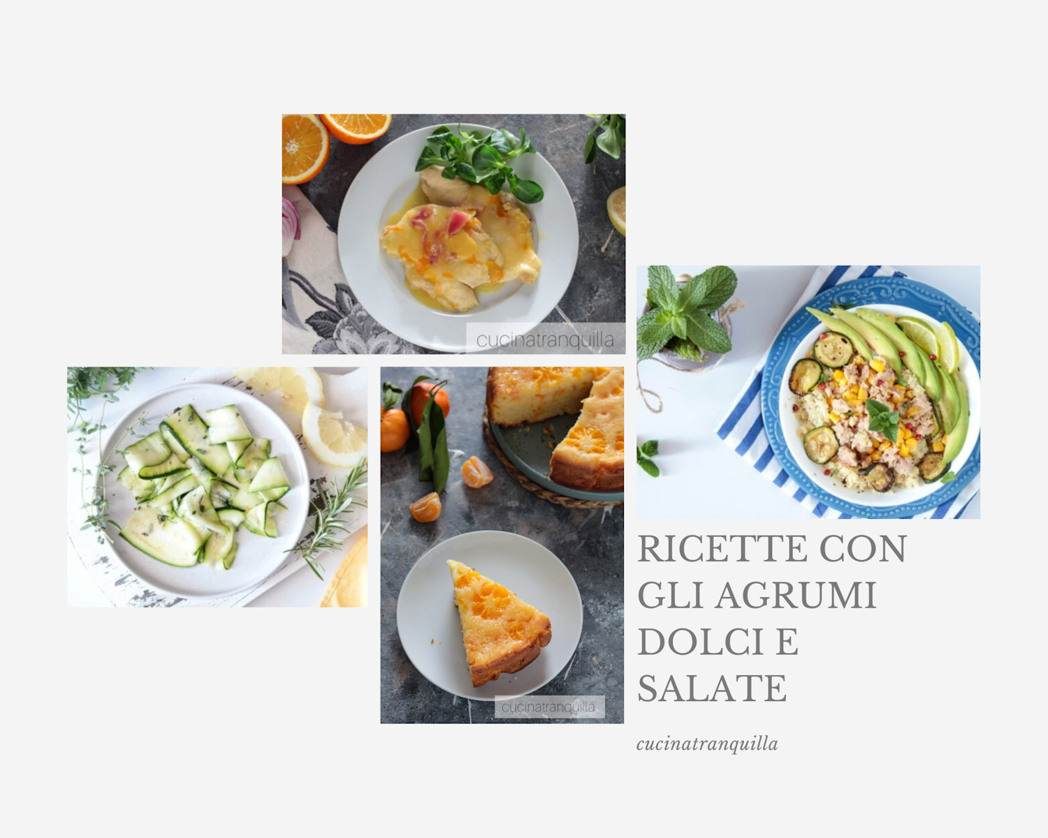 Ricette con gli agrumi dolci e salate