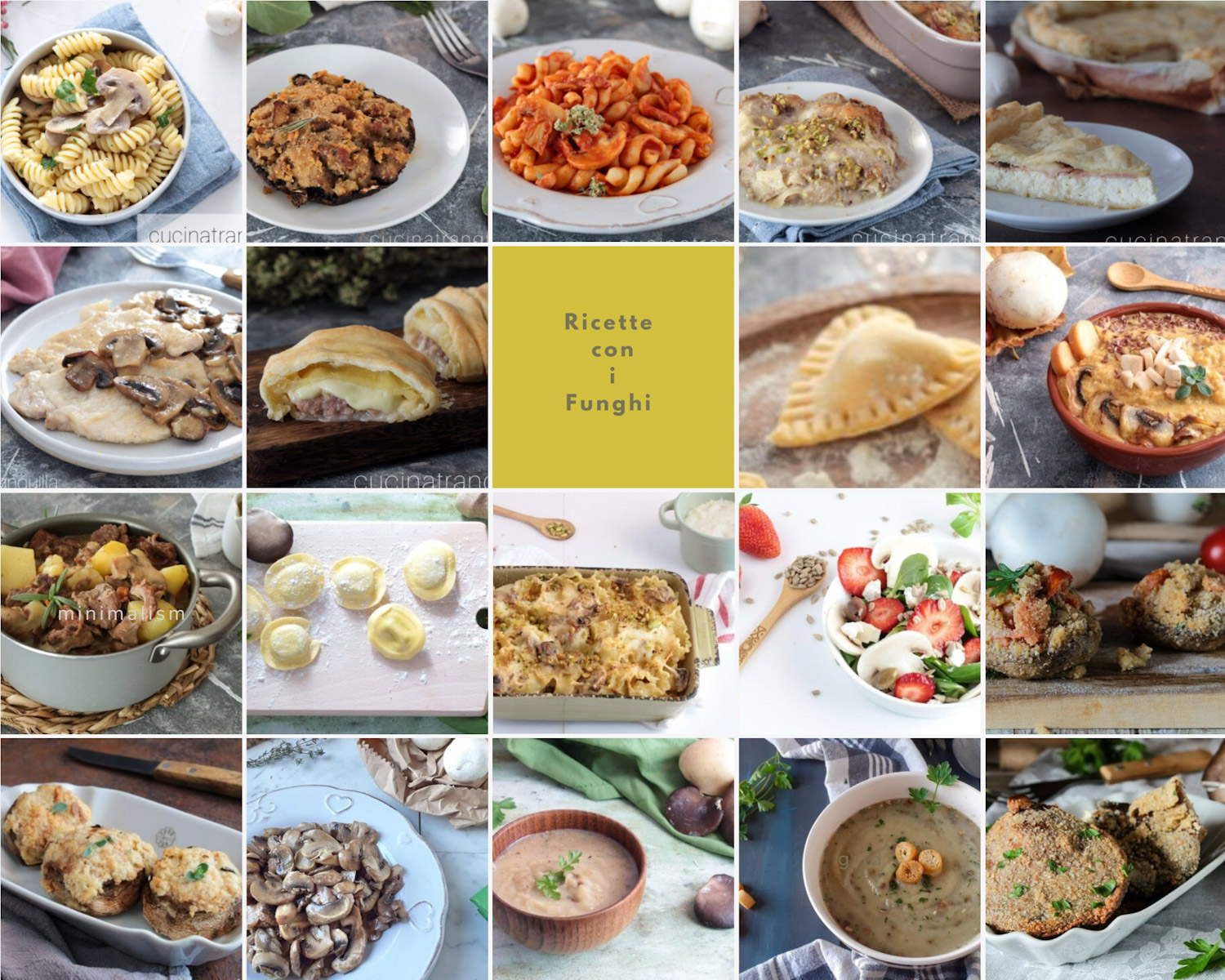 Ricette con i funghi