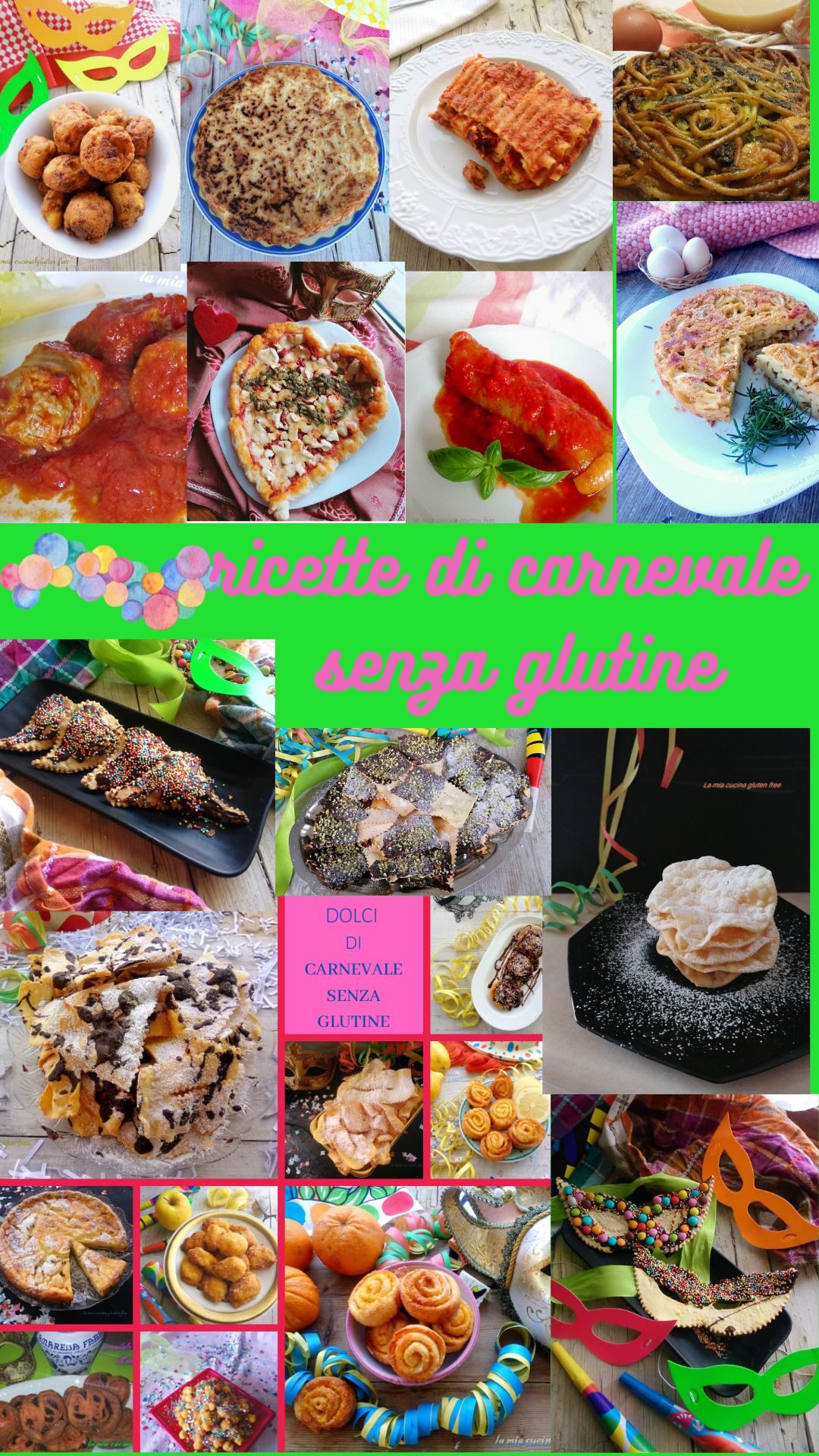 Ricette di carnevale dolci e salate senza glutine