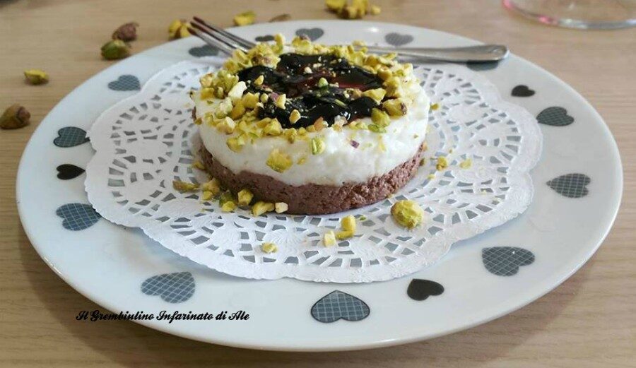 Ricotta dolce al miele con mousse di yogurt