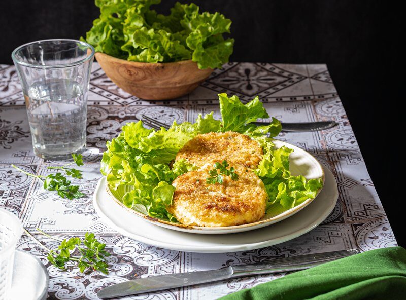 Ricotta impanata fritta gustosa