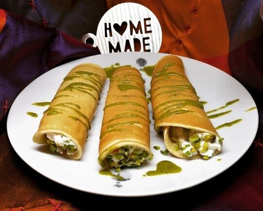 Ricotta&pistacchio crepes