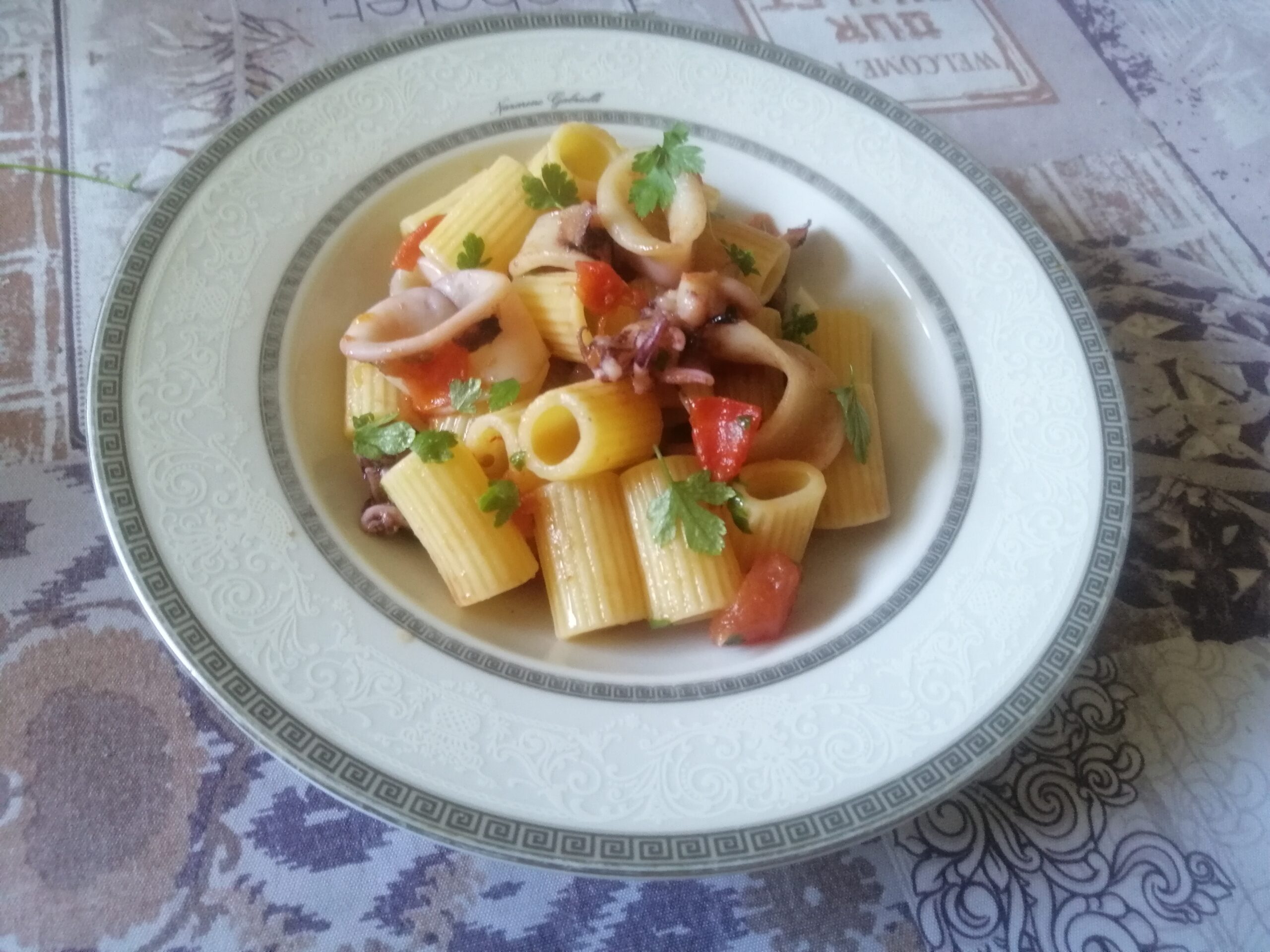 Rigatoni ai calamari