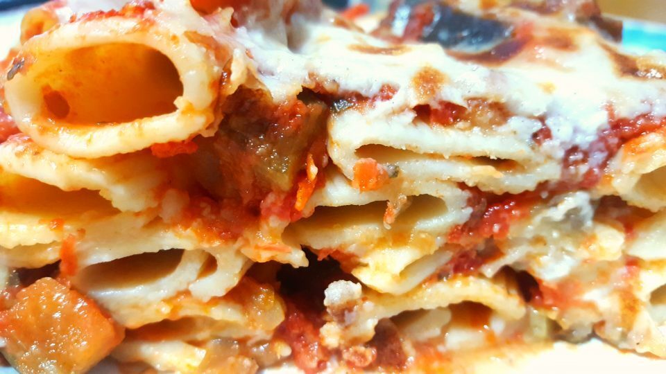 Rigatoni al forno alla norma