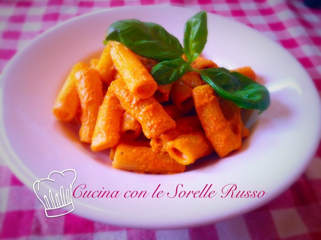 Rigatoni al pesto di peperoni
