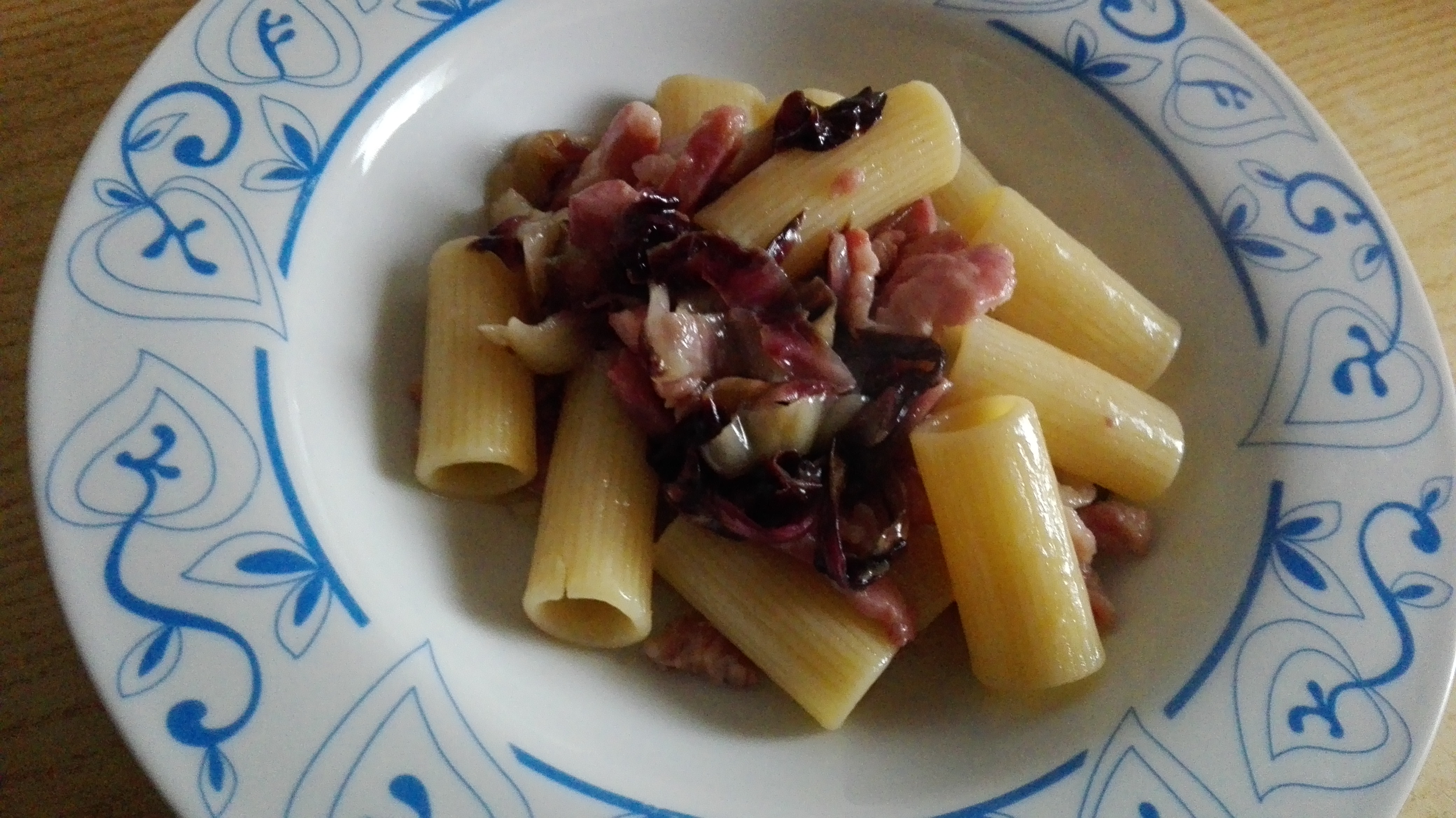 Rigatoni al radicchio