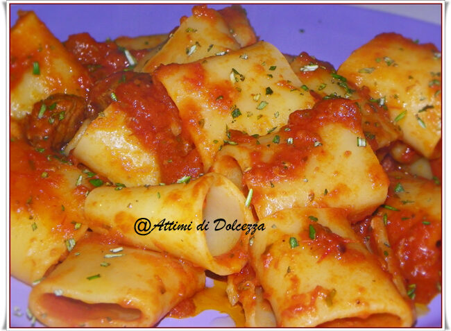 Rigatoni al rag di ossobuco e coda