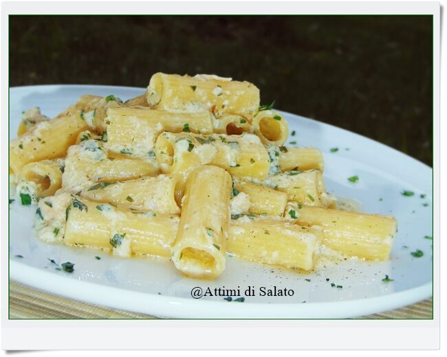Rigatoni al tonno e mascarpone