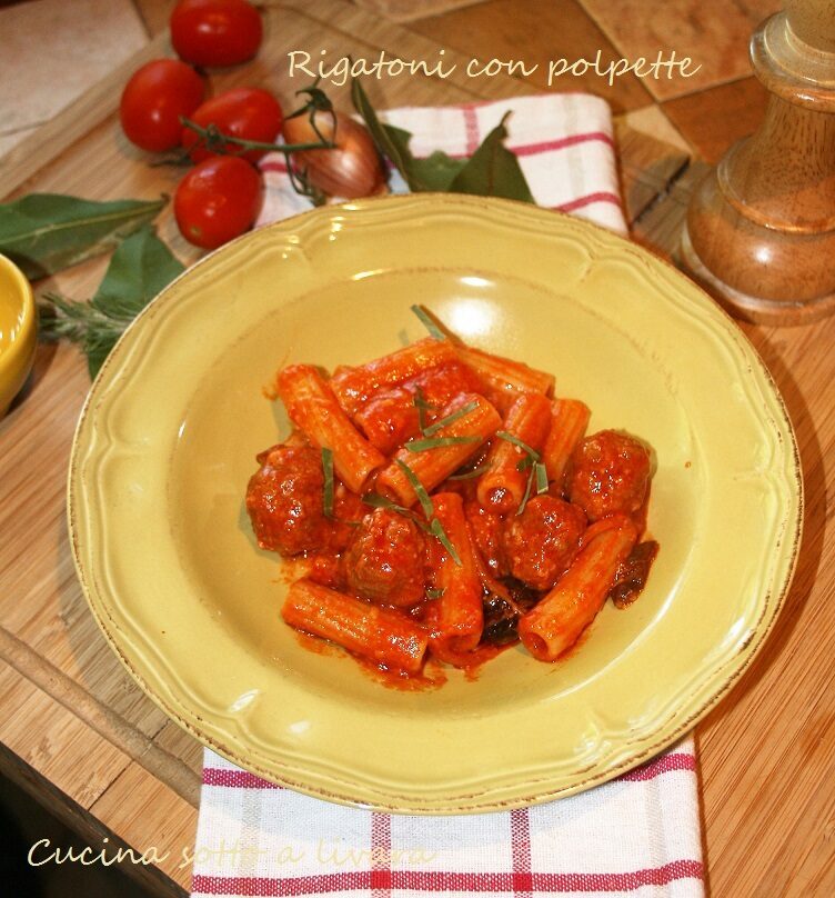 Rigatoni con polpette