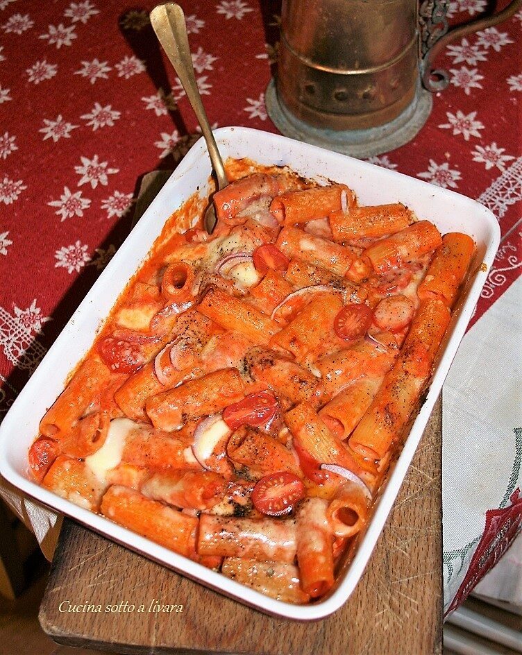 Rigatoni gratinati in forno