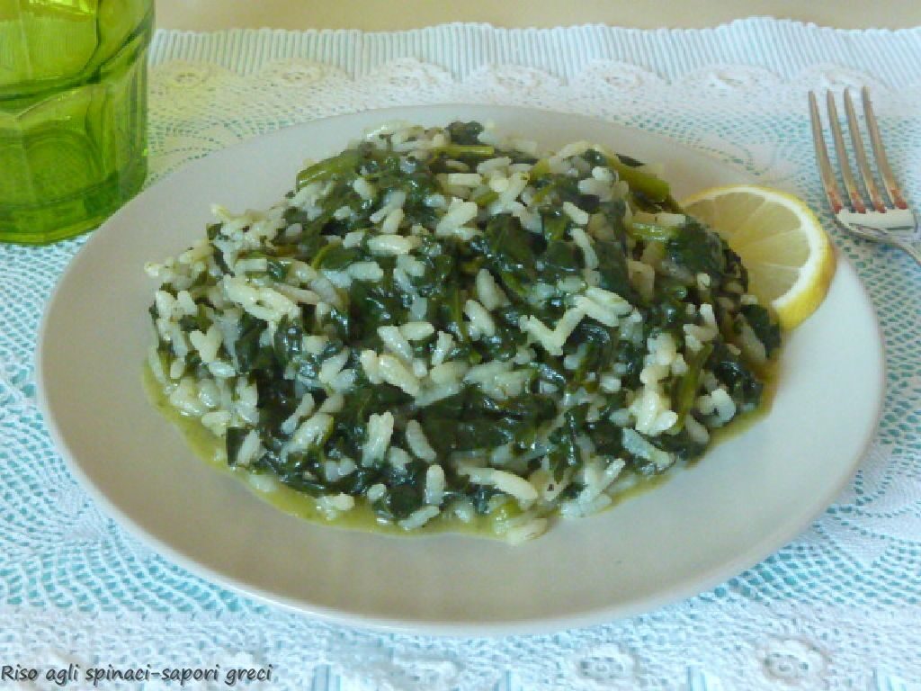 Riso agli spinaci